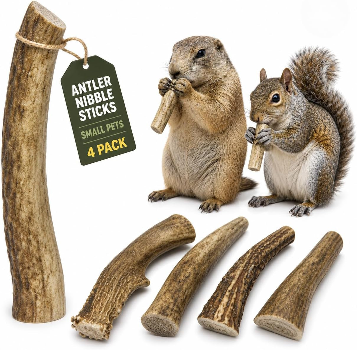 whitetail-naturals-small-animal-antler-chews-4-pack-gnaw-stick-toys-for-squirrels-hamsters-gerbils-guinea-pigs-rats-degus-prairiedogs-chinchilas-rabbits-calcium-minerals-not-for-dogs