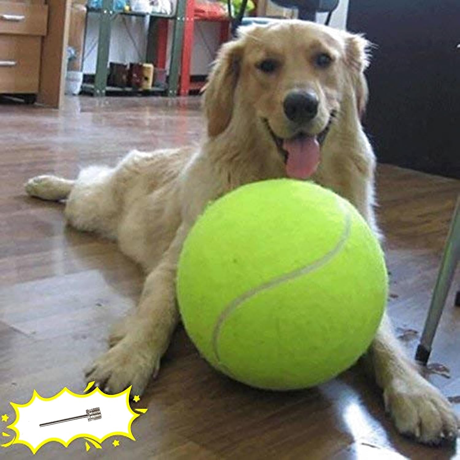 banfeng-dog-tennis-ball-9-5-giant-sport-gift-toy-herding-ball-for-dogs-puppy-birthday-gift-interactive-toy-outdoor-pet-toys-to-keep-them-busy-big-tennis-ball-for-small-medium-large-dog