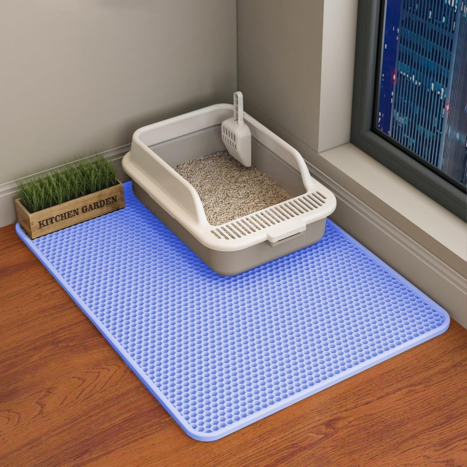 hcy-wld-cat-litter-mat-45x26-35x24-30x22-24x18-inch-double-layer-cat-litter-box-mat-eva-non-slip-waterproof-urine-proof-cat-litter-catcher-mat-easy-clean-scatter-control-35x24-inch-khaki