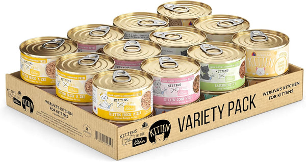 Weruva Kitten, Fur Baby Favorites Variety Pack, 3Oz Can (Pack of 12)19