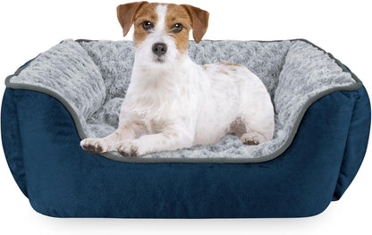 JOEJOY Rectangle Dog Bed for Large Medium Small Dogs - Washable Orthopedic Sofa Bed, Soft Breathable Puppy & Pet Cuddler, Durable Calming Dog Bed with Anti-Slip Bottom, Multiple Sizes, Beige27