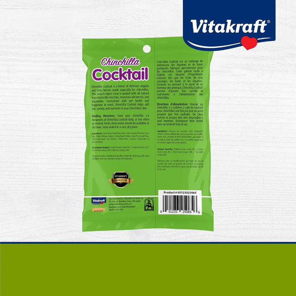 Vitakraft Cocktail Mixed Fruit Chinchilla Treat, 4.5 Oz7