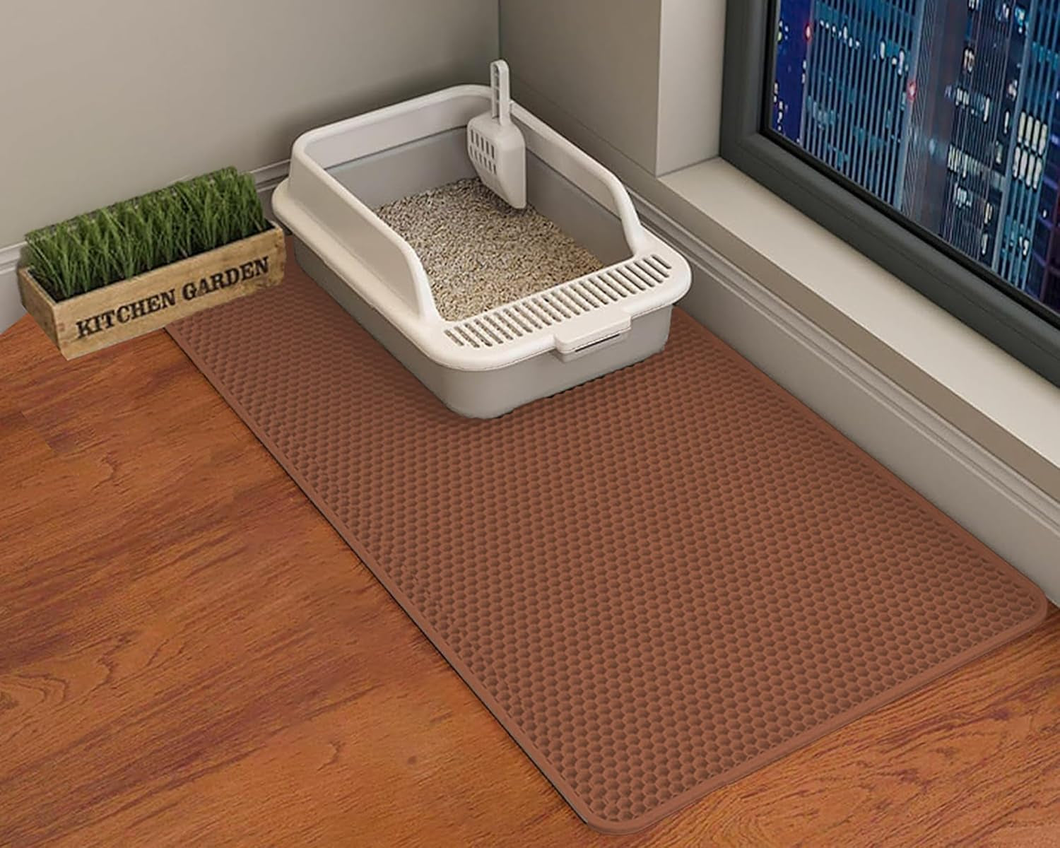 hcy-wld-cat-litter-mat-45x26-35x24-30x22-24x18-inch-double-layer-cat-litter-box-mat-eva-non-slip-waterproof-urine-proof-cat-litter-catcher-mat-easy-clean-scatter-control-35x24-inch-khaki