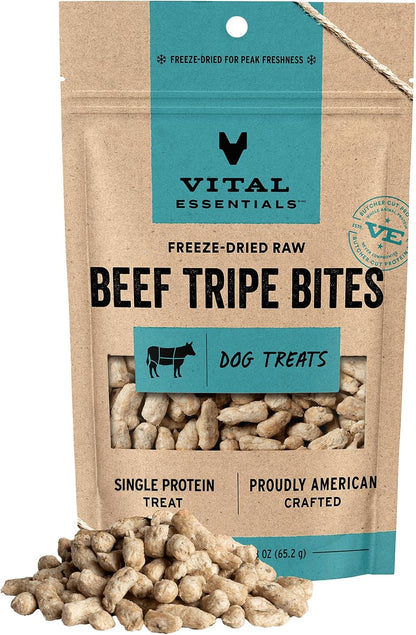 Vital Essentials Freeze Dried Dog Treats, Salmon Bites, 2.5 Oz Bag | Single Animal Protein, Premium Quality, Grain-Free Training Treats, USA Made with U.S. & Globally Sourced Ingredients10
