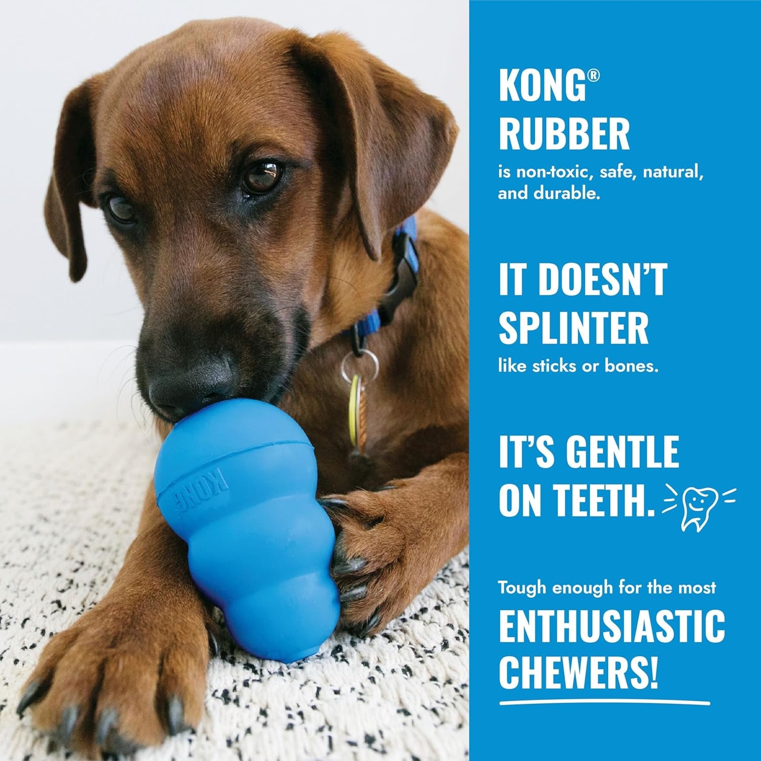 kong-puppy-tires-dog-chew-toy-for-puppies-stuffable-dog-toy-for-treats-snacks-natural-rubber-chew-toy-for-teething-puppy-for-small-puppies-blue