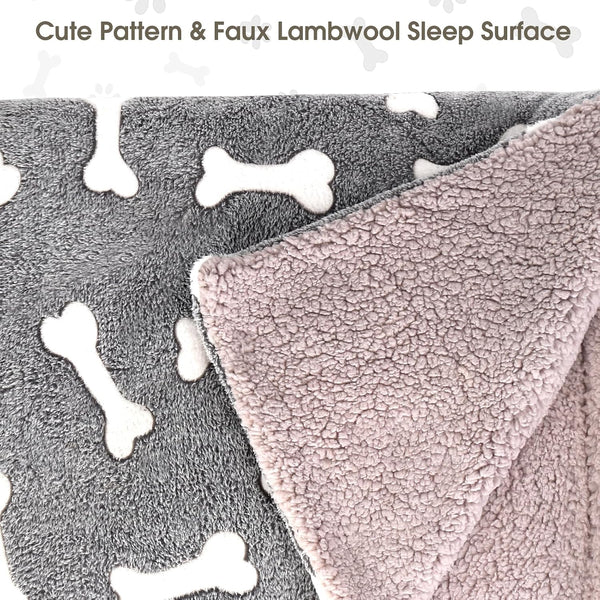 Dog Bed with Cover Pillow Blanket Attached, 30''X20'' Washable Rectangle Hooded Cozy Cave Cat Puppy Calming Crate Bed & Removable Cover, Indoor Covered Kennel Furniture Couch Sofa for Small Medium Pet6