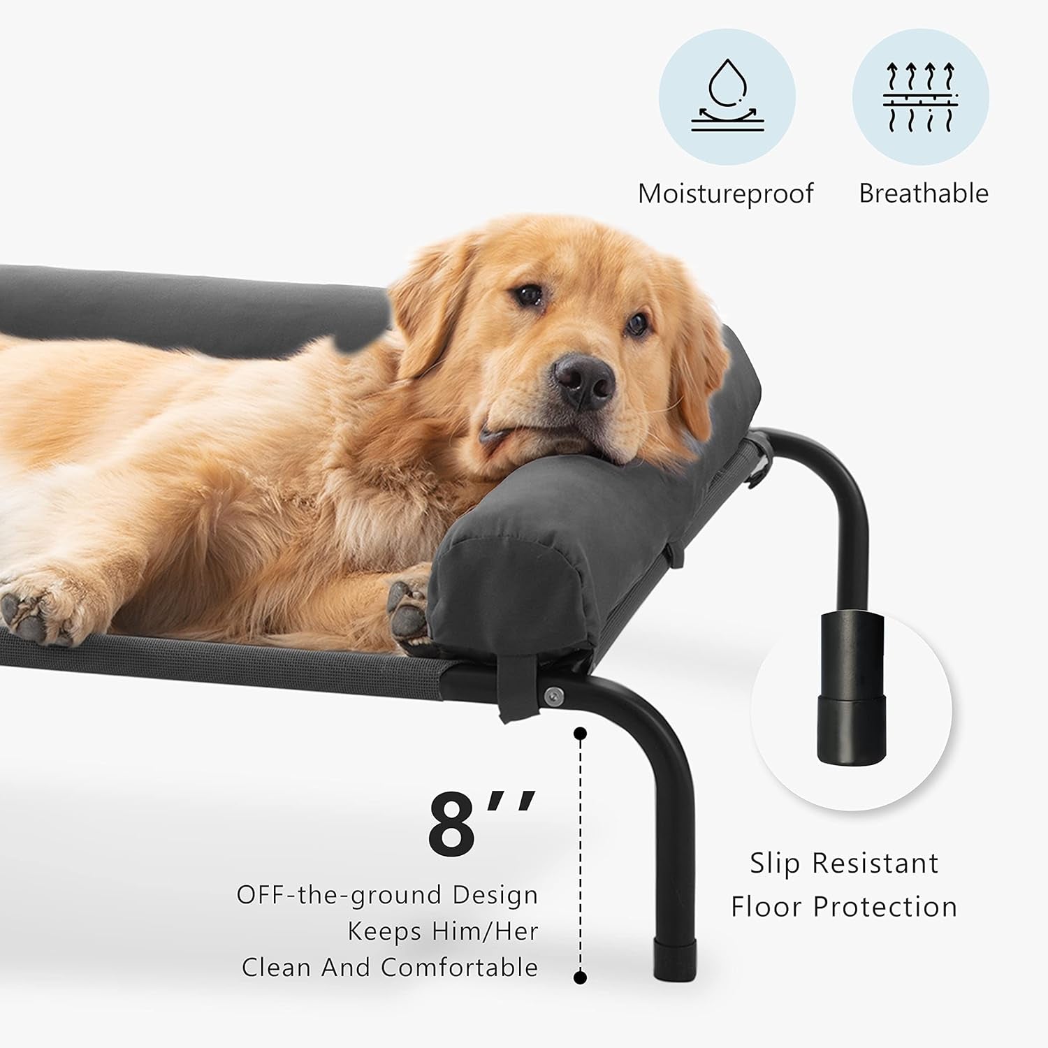 western-home-cooling-elevated-dog-bed-for-large-dogs-portable-indoor-outdoor-raised-dog-bed-with-breathable-mesh-chew-proof-pet-hammock-cots-with-removable-and-waterproof-bolsters