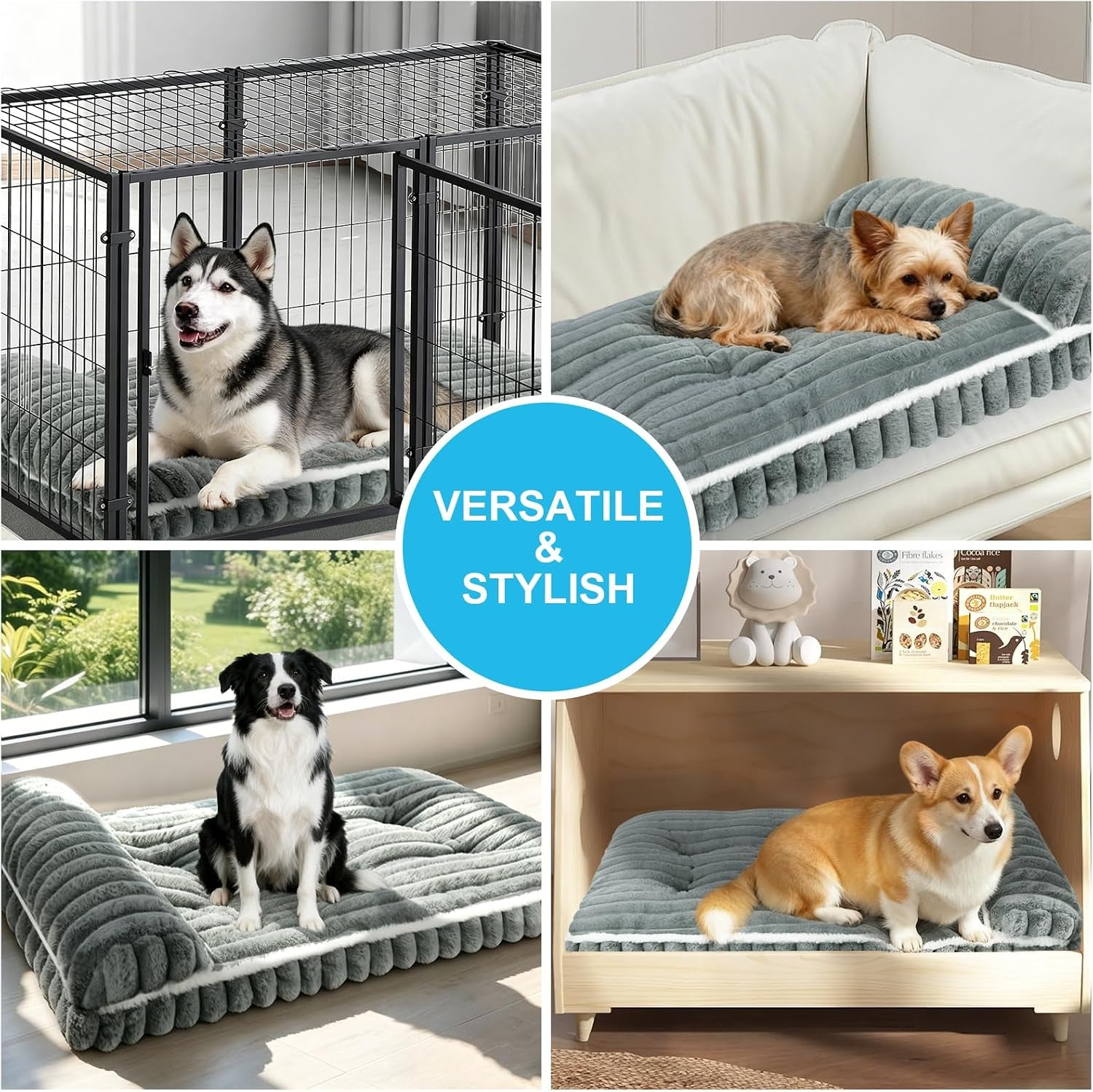 dog-beds-medium-large-sized-dog-dog-bed-for-crate-with-pillowgrey-xl-comfort-large-dog-bed-washable-dog-bed-with-removable-cover-durable-orthopedic-deluxe-plush-dog-crate-pad-bed