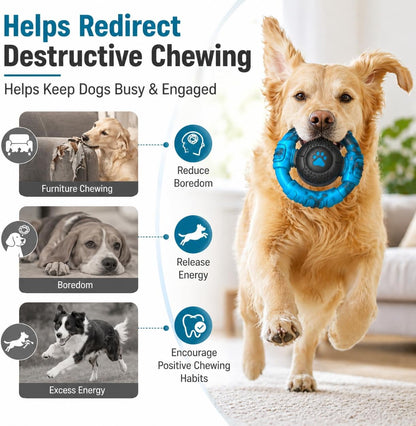 Pamlulu Tough Dog Toys for Aggressive Chewers, Indestructible Dog Toy for Large Dogs, Nylon Chew Toys for Medium Large Breed, Interactive Dog Toys to Keep Them Busy, Dog Birthday6