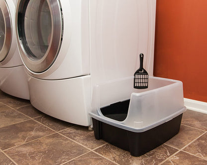 IRIS USA Large High Sided Cat Litter Box, Scatter Shield | High Kickers, Kick-Proof Sides, Extra Deep Pan, Raised Edge Protection, Keeps Floor Clean, Easy Daily Scoop8