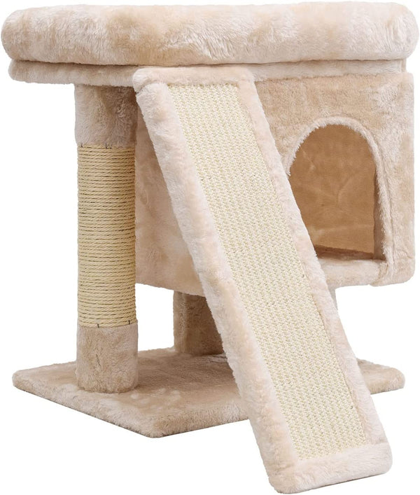 SYANDLVY Gothic Cat Tree with Coffin Bed for Indoor Cats, Cat Tower with Scratching Post, Modern Activity House for Large Cats, Condo with Board, Kittens Cave10