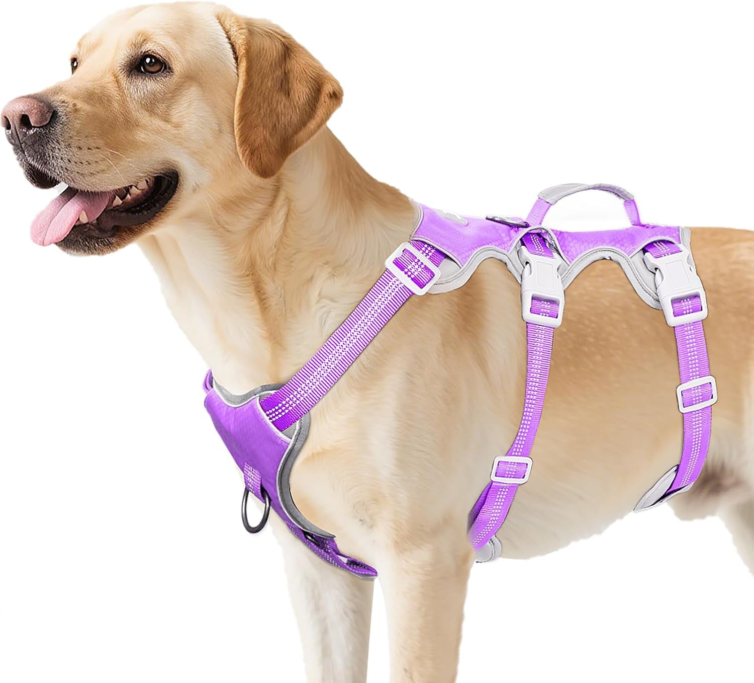 huntboo-escape-proof-dog-harness-escape-artist-harness-reflective-harness-with-padded-handle-breathable-durable-adjustable-vest-for-medium-dogs-walking-training-and-running-gear-blue-m