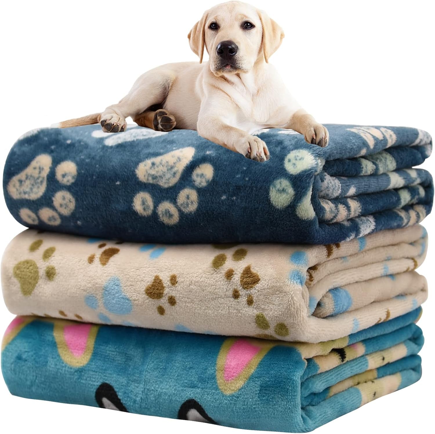 rezutan-dog-blankets-for-3-pack-large-medium-pet-cat-soft-fuzzy-washable-blanket-comfort-flannel-suitable-for-dogs-kennels-beds-sofas-furniture-gifts-puppy-essentials-41-x-31-inch-black