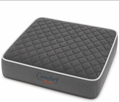 Orthopedic Dog Bed, Dark Gray, Plush Memory Foam, Non-Slip Bottom, Washable Cover, Small and Medium Sizes1