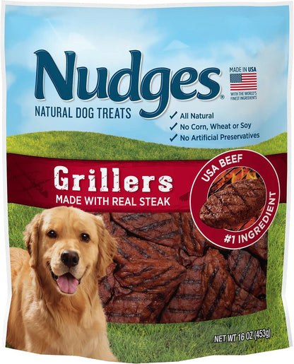 Blue Buffalo Nudges Chicken Homestyle Natural Dog Treats, Pot-Pie-Inspired Recipe, Healthy Reward or Training Treat, Made in the USA with Real Chicken, No Artificial Preservatives, 16 Oz.17