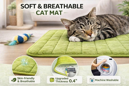 Washable Pet Bed Mat (23.6 X 15.8 Inch) – 3-Pack for Indoor/Outdoor Use, Soft Sleeping Mat for Cats, Small Pets, Kitty, Puppy, Rabbit – Cozy Bedding Pads for Pets up to 20Lbs4