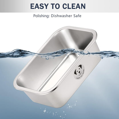 Stainless Steel Dog Bowls for Large Dogs, High Capacity Metal Dog Food Bowls, Food and Water Bowl for Larges, X-Large, and Big Dogs 1.25 Gallons5