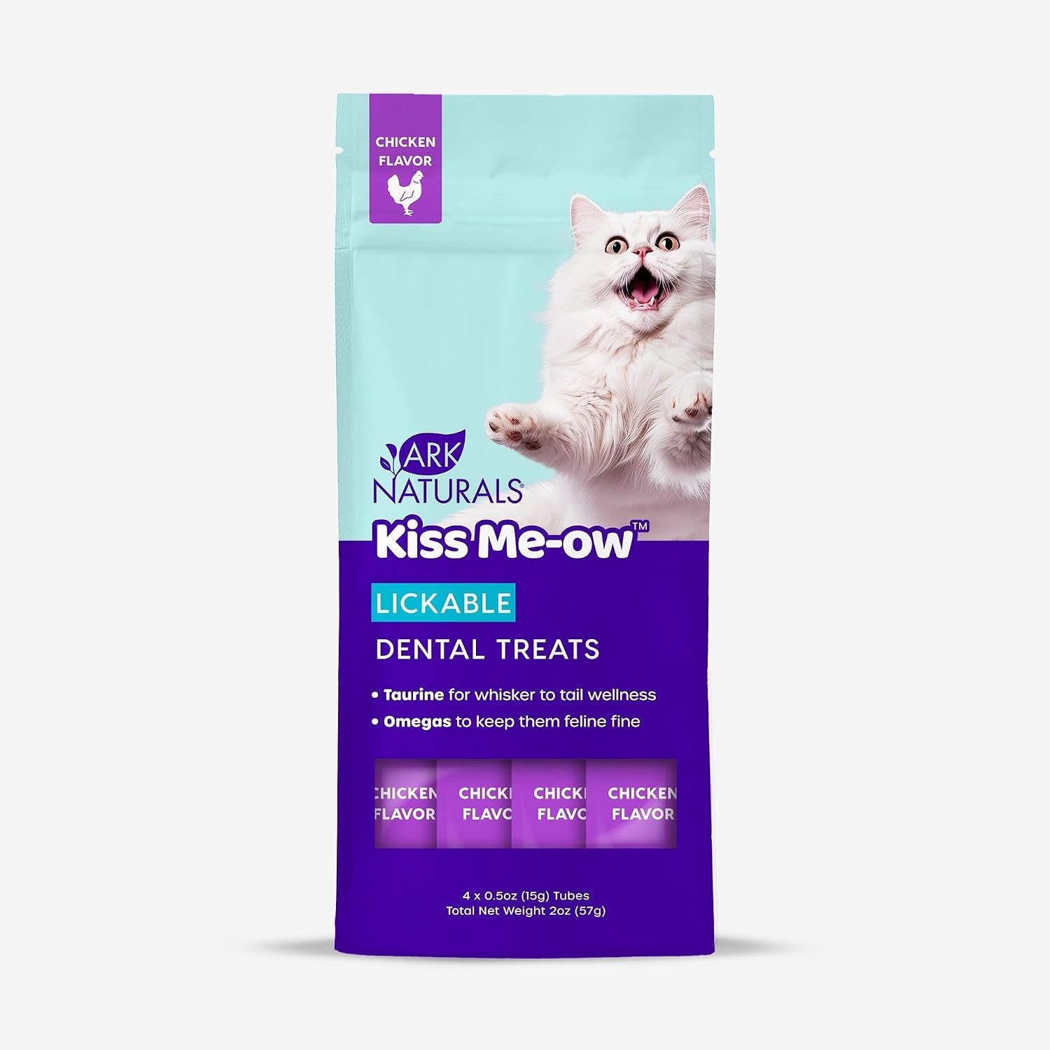 ark-naturals-kiss-me-ow-lickable-cat-treat-chicken-flavor-2-oz-promotes-hydration-dental-overall-health