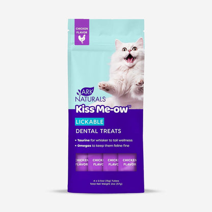 ARK NATURALS Kiss Me-Ow Lickable Cat Treat - Chicken Flavor (2 Oz) | Promotes Hydration, Dental & Overall Health1