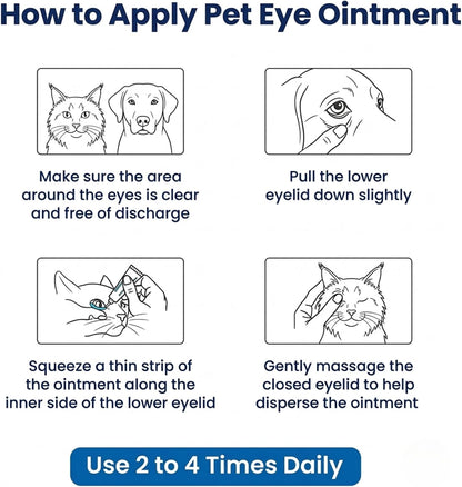 Pet Eye Cream – Vet-Formulated Dog Eye Infection Treatment, Pink Eye Relief, Conjunctivitis Relief, Dry Eyes & Red Eye, Tear Stain Remover for Dogs, Cats, Cattle, Sheep, Horses – 1 Tube6