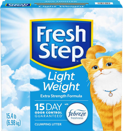 Fresh Step Light Weight Clumping Litter, Extra Strength Formula with Febreze Freshness, 15.4 Lb. Box (Package May Vary)12