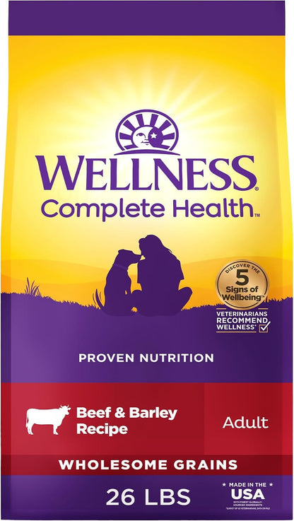 Wellness Complete Health Adult Dry Dog Food, Wholesome Grain Kibble, Natural, Chicken and Oatmeal Recipe, 30 Lb Bag23