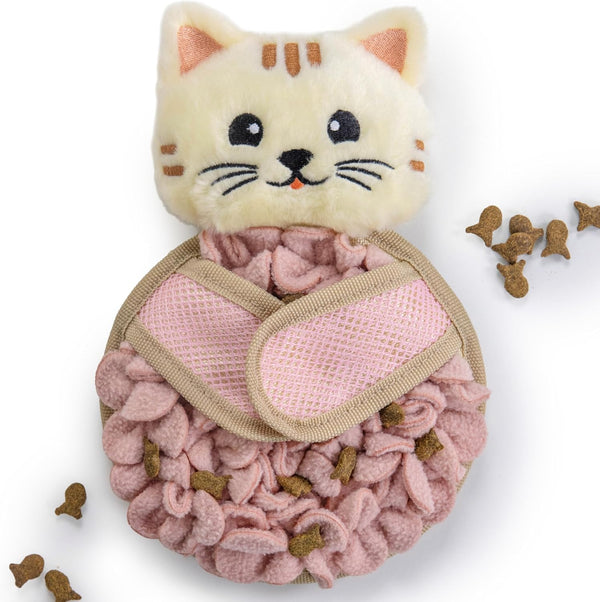 Catstages Snuffle Mat for Cats - Interactive Foraging Toy with Hidden Treats, Non-Slip Base, and Hunting Stimulation for Mental and Physical Activity, 8.7" X 6"1