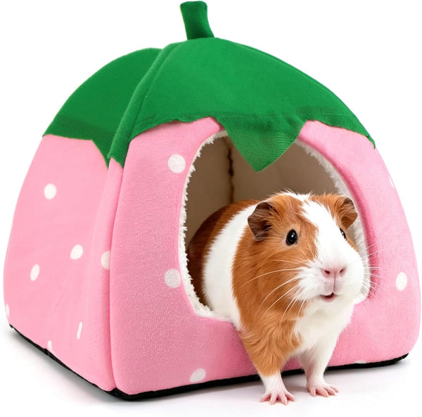 Guinea Pig Hideout Bed, Dwarf Rabbit House Cave | Cozy Hide-Out Cage Accessories for Little Bunny, Hedgehog, Ferret, Chinchilla & Other Small Animals, Grey9