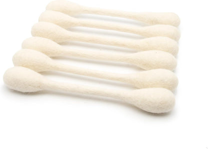 Glaciart One Swabs Cat Toys with Catnip - 6 Pk | Durable for Chew, Cute Cat Toys Interactive Kitty for Boredom, Exercise, & Play | Filled W/Organic Catnip for Anxiety & as Digestive Aid | Gift Idea24