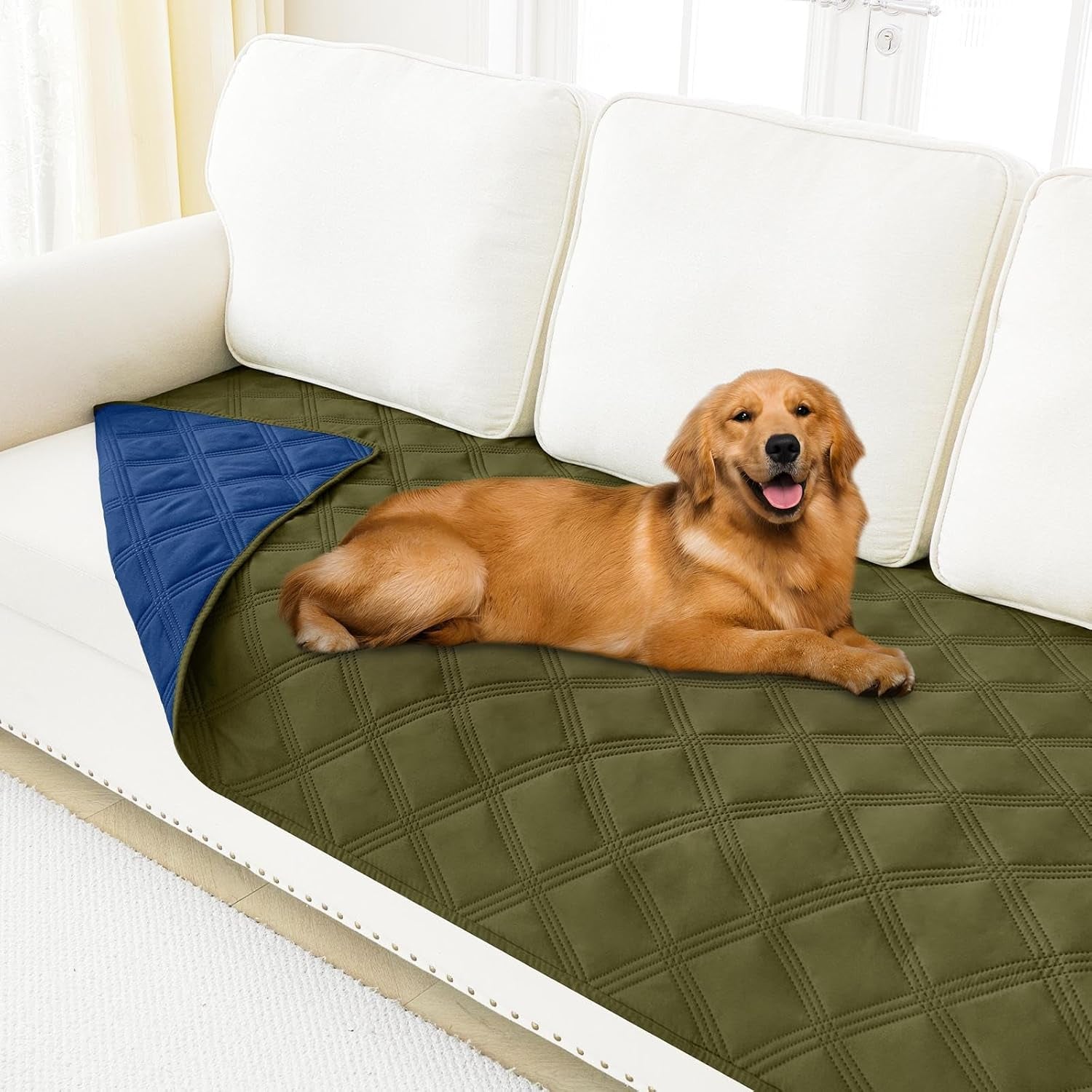 smiry-waterproof-dog-bed-cover-blanket-reversible-pet-blanket-soft-reversible-washable-leakproof-cats-dogs-couch-cover-for-sofa-couch-furniture-30x70-inch