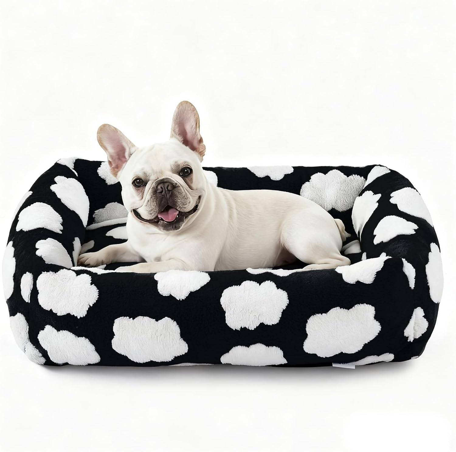 joejoy-dog-bed-medium-size-dog-removable-washable-cover-orthopedic-soft-pet-bed-anti-slip-fluffy-plush-faux-rabbit-fur-puppy-bed-30x24x8-leopard-print-grey