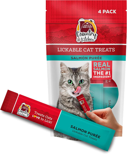 Country Kitchen Stew Style Lickable Cat Treats, 2 Flavor Variety Pack, Includes Tuna & Whitefish and Chicken & Tuna Made with Real Meat, 5 Oz. Tubes, 12 Count11