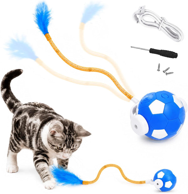 Interactive Cat Toy Ball, Smart Moving Pet Toy for Cats & Dogs | Cat Toys for Indoor Cats | Speedy Tail 2.0 Cat Toy|Cat Teaser Toy|Interactive Motion Activated Cat Toys| Stimulating Cat Toys13
