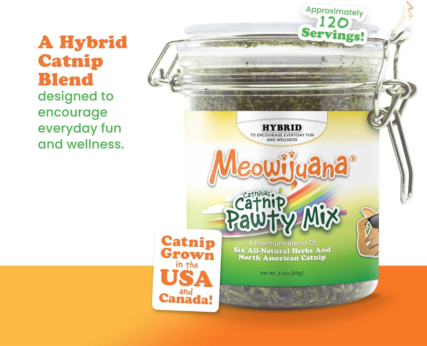 meowijuana-catnibas-catnip-pawty-mix-jar-high-potency-catnip-blend-organic-hand-harvested-north-american-catnip-blend-for-cats-fine-ground-for-toys-beds-scratchers-play-or-calm