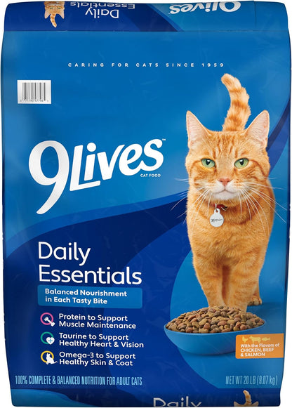 9Lives Daily Essentials Dry Cat Food, 28 Pound Bag12