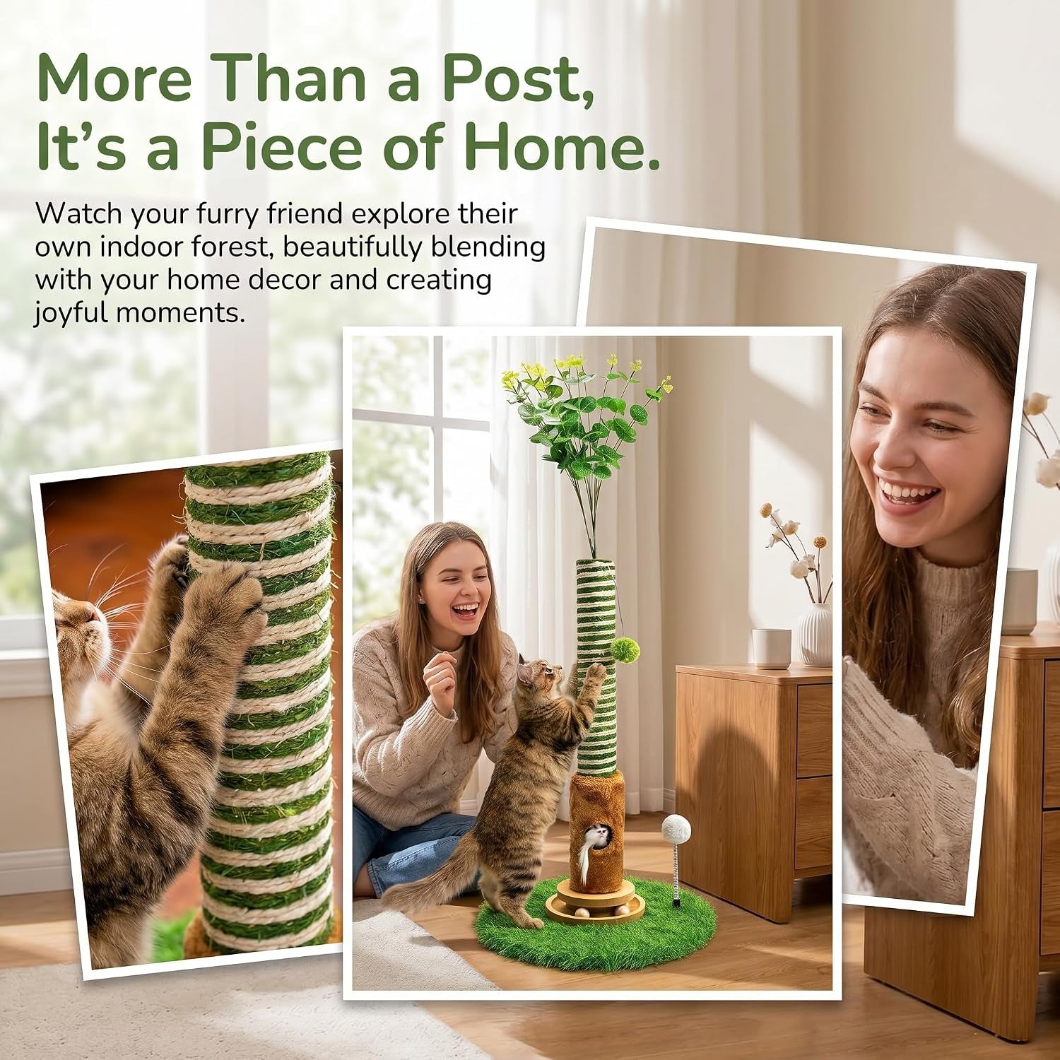 cat-scratching-post-39-tall-with-interactive-ball-mouse-hole-for-indoor-adult-cats-sisal-rope-cat-tree-tower-kitty-scratcher-furniture-with-artificial-grass-tree-for-kittens-cat-toys