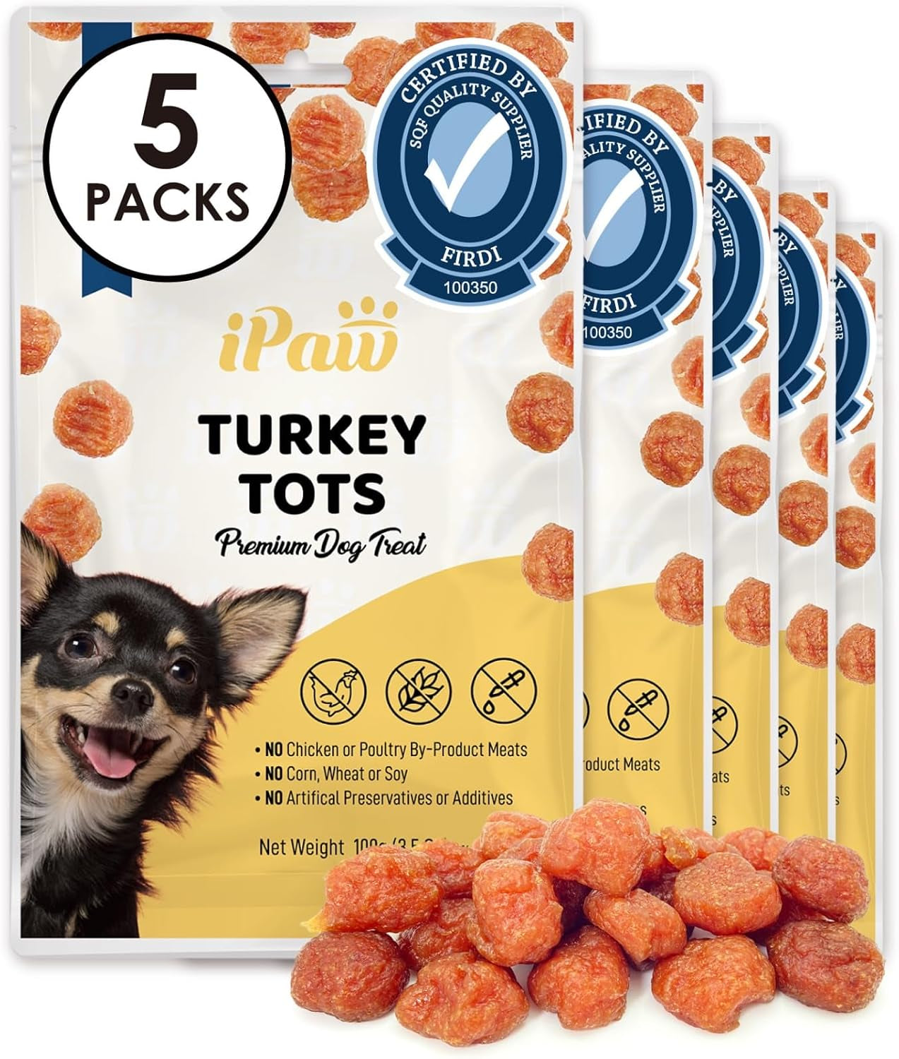 ipaw-chicken-tots-dog-treat-sqf-certified-production-process-training-treat-puppy-training-human-grade-training-reward-hypoallergenic-easy-to-digest