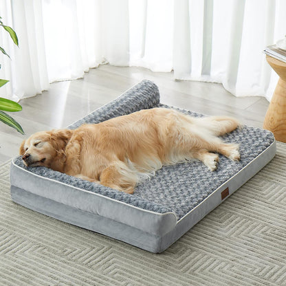 BFPETHOME Orthopedic Dog Beds for Large Dogs-Waterproof Sofa Dog Bed with Removable Washable Cover, Big Pet Bed with Waterproof Lining and Nonskid Bottom,Pet Bed for Large Dogs1