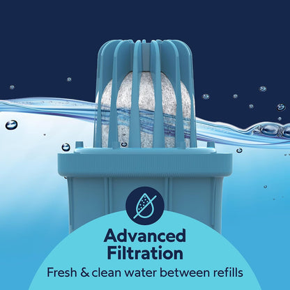 Petmate Replendish Automatic Dog Water Dispenser Gravity Pet Waterer with Microban Protection Base, 100% BPA Free - 4 Gallon, Wide Mouth Bowl, with 2 Extra Filters5