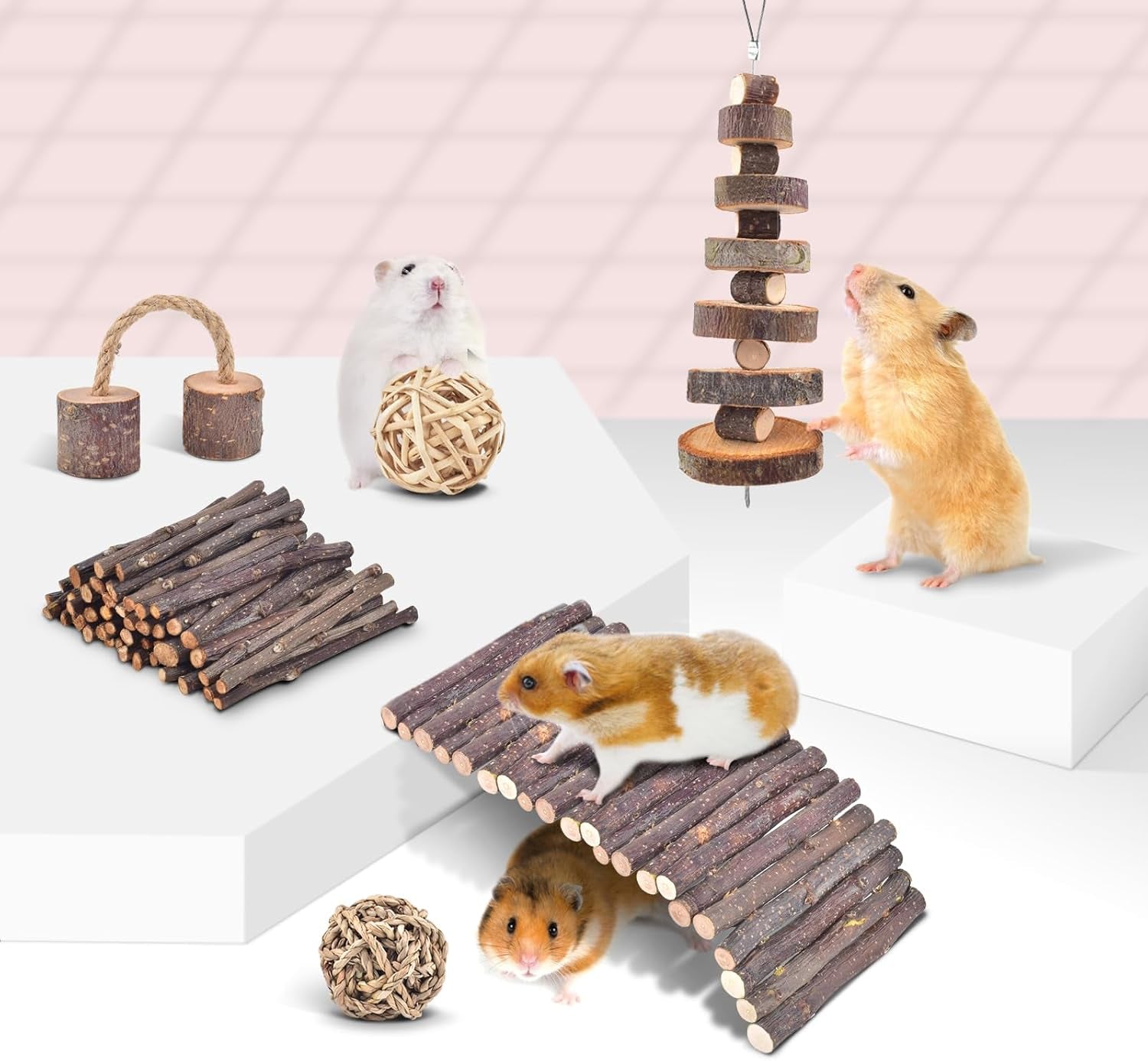 erkoon-11-pack-chinchillas-chew-toys-toys-accessories-for-teeth-care-natural-apple-wood-ladder-bell-roller-for-russian-hamster-gerbils-rats-guinea-pigs-11pcs