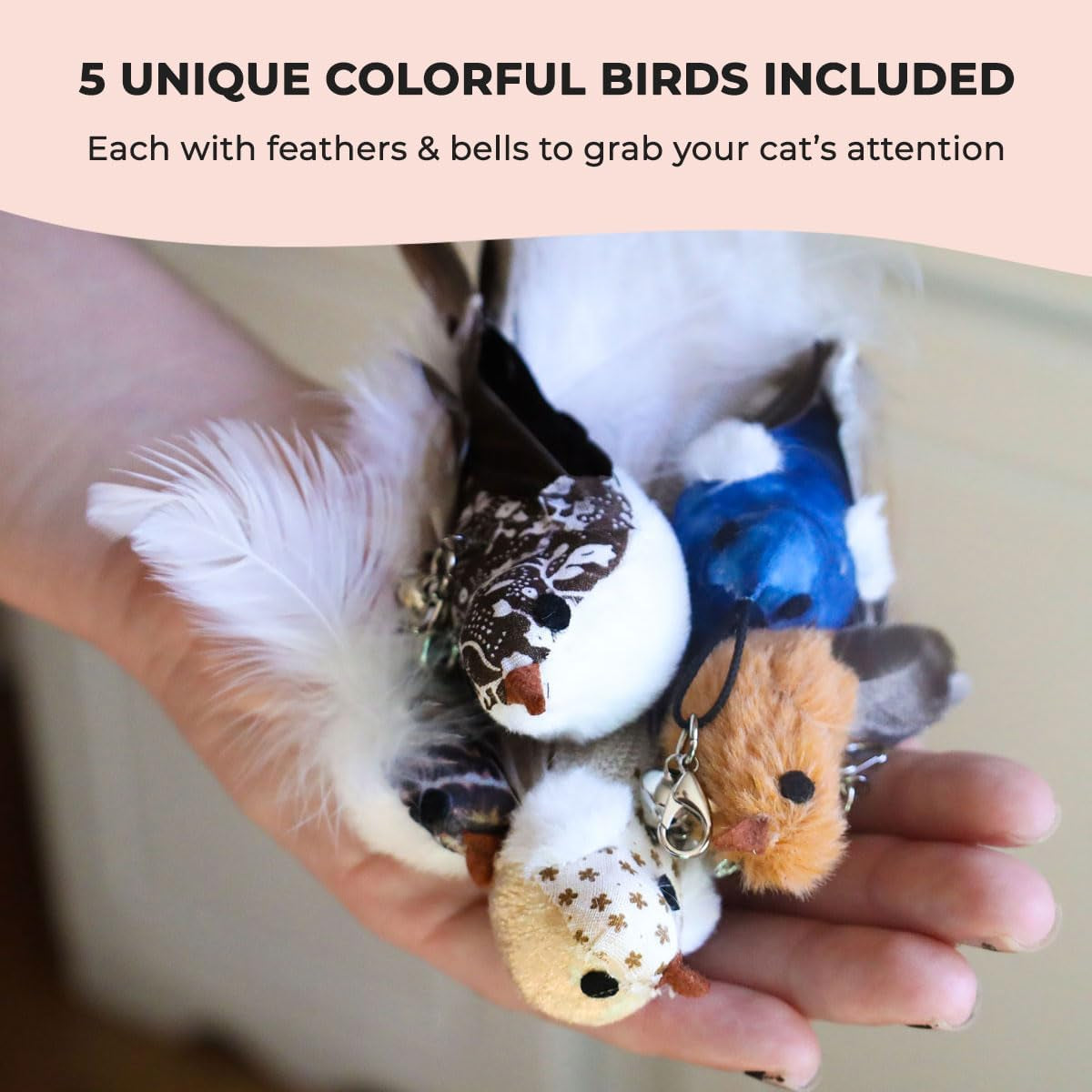 whiskertons-interactive-bird-simulation-cat-toy-set-interactive-cat-toys-for-indoor-cats-cat-feather-toy-self-holding-suction-base-5-replacement-birds-feathers-bells-realistic-bird-impression
