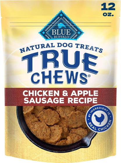 Blue Buffalo True Chews Chicken & Apple Sausage Natural Dog Treats, Real Meat Dog Snacks, Healthy Reward or Training Treat, Made in the USA with Real Chicken & Natural Ingredients, 12 Oz.11
