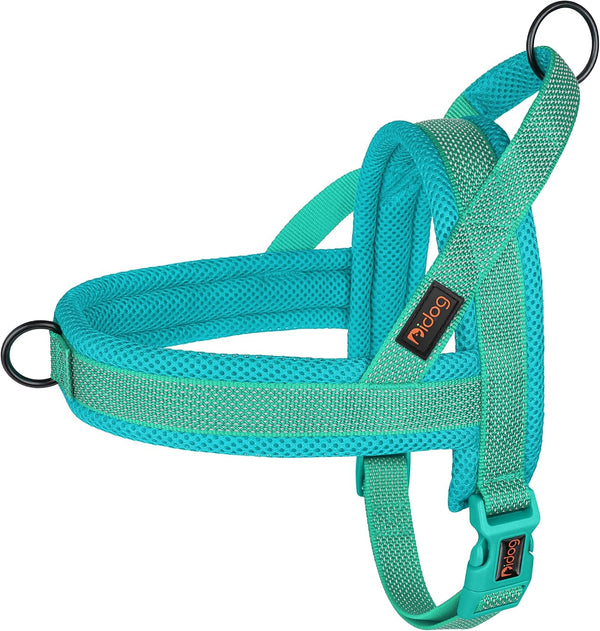 Didog No Pull Dog Harness for Small Dogs, Breathable Mesh Padded,Hot Pink,S | Quick Fit, Easy on and Off, Lightweight, Reflective Vest Harness for Night Safty, Easy for Walking and Training, Chest 18-22"16