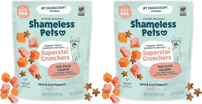 Shameless Pets Crunchy Cat Snacks & Treats – Healthy Cat Treats for Indoor Cats & Kittens with Catnip, Real Chicken & Digestive Support, Catnip N Chill (2.5 Oz)23
