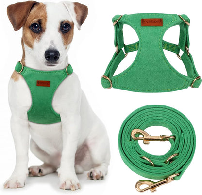 CHEDE No Pull Puppy Harness and Multifunction Dog Leash Set- 8 Colors Soft Adjustable No Choke Escape Proof Cute,Lightweight Pet Vest Harness for Small and Medium Dog…20
