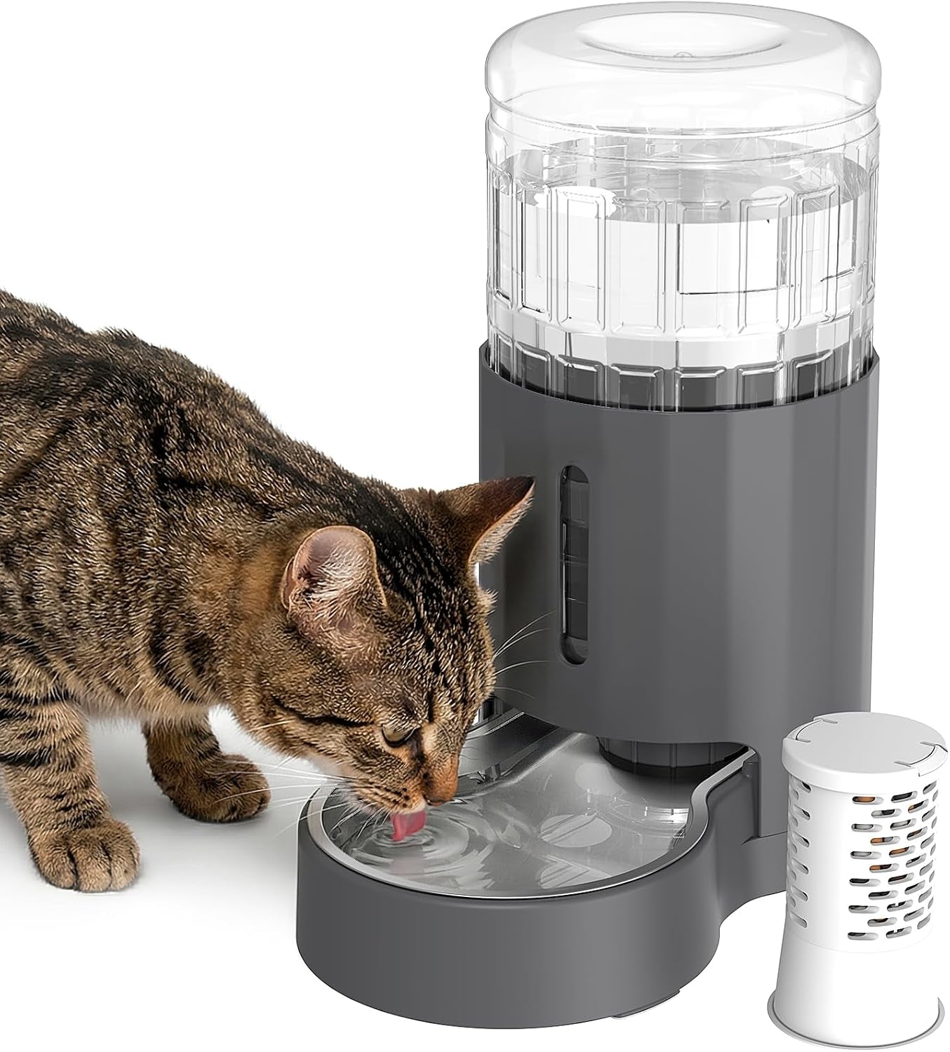 junspow-cat-water-dispenser-and-stainless-steel-bowl-automatic-gravity-water-dispenser-for-cats-or-small-medium-size-dogs-large-capacity-easy-to-clean-and-safe-for-pets