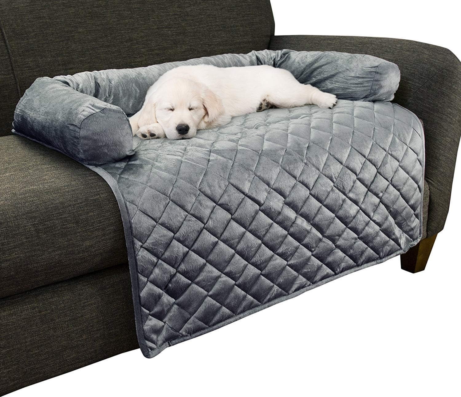 couch-cover-for-dogs-35x35-pet-furniture-protector-with-memory-foam-neck-bolster-quilted-fabric-and-water-resistant-base-layer-by-petmaker-gray