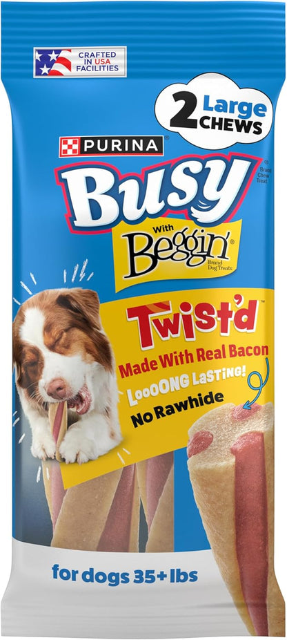 Purina Busy with Beggin' Dog Treats, Twist'D - 10 Count (Pack of 1)15