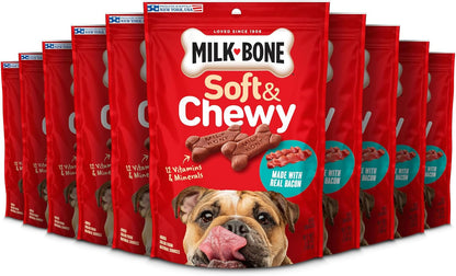 Milk-Bone Soft & Chewy Mini'S Dog Training Treats, 18 Oz Canister | Made with Real Chicken Breast, Small Dog Treats for Training and Rewarding, 18% Protein, Fortified with Vitamins and Minerals18