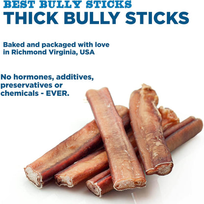 Best Bully Sticks Thick Bully Sticks Dog Chews, 6", 5 Count | 100% Grass-Fed Beef, Single Ingredient Natural Dog Chews, Easily Digestible, Long Lasting, Rawhide-Free, Grain-Free4